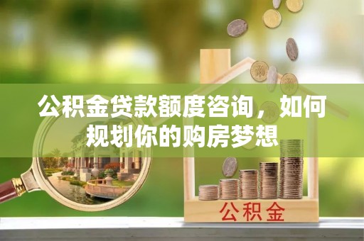 蓝山公积金贷款额度咨询，如何规划你的购房梦想